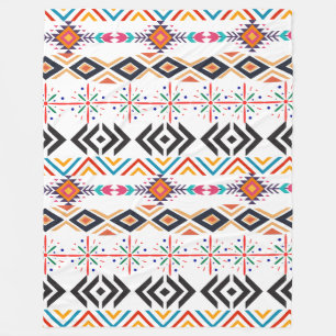 Cobertor De Velo Ornamentos Africanos Fleece Blanket, Grande 60" x