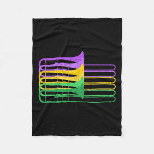 Cobertor De Velo Orquestra Marcial de Trombone do Mardi Gras Br