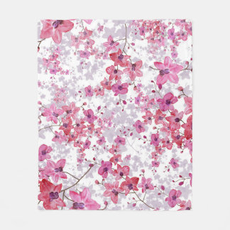 Cobertor De Velo Orquídea: beleza vermelha singular.