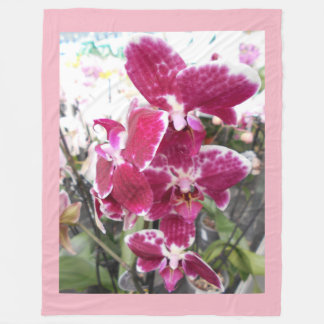 Cobertor De Velo Orquídeas roxas