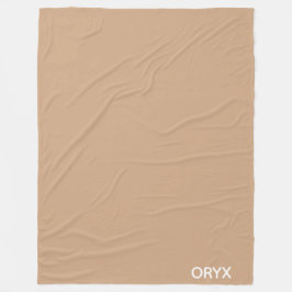 Cobertor De Velo Oryx Brown Beige Color Name