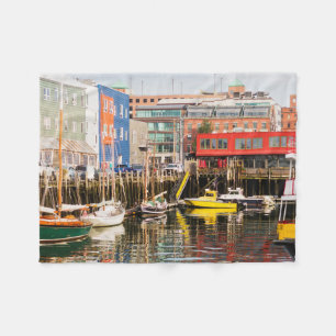 Cobertor De Velo Os barcos amarraram   Portland, Maine