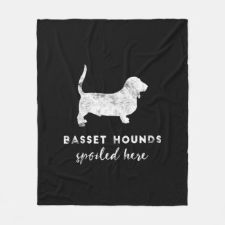 Cobertor De Velo Os cães de Basset estragaram aqui o quadro do