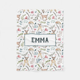 Cobertor De Velo Os cervos e as flores personailzed a cobertura do