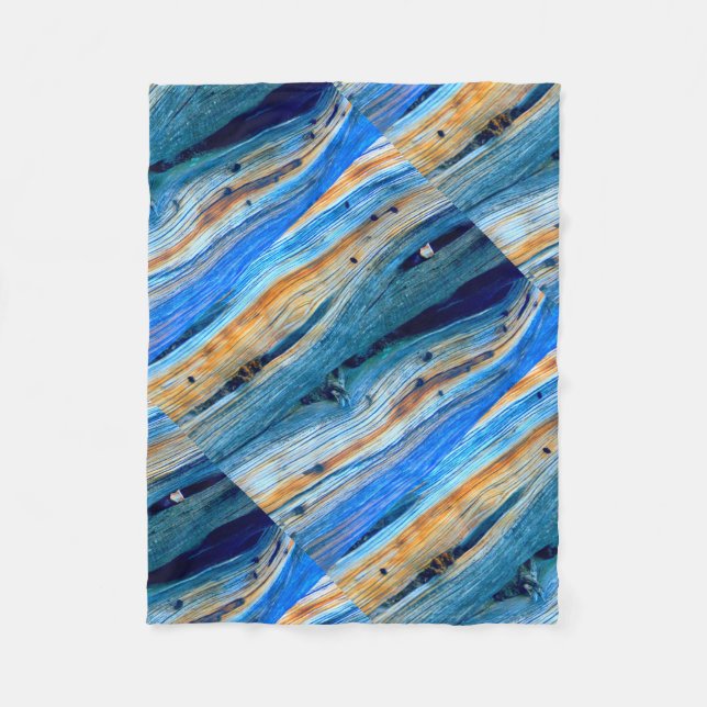 Cobertor De Velo os conselhos azuis rústicos do zimbro (Frente)