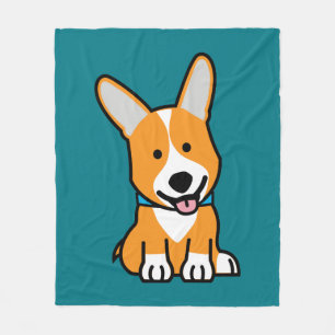 Cobertor De Velo Os Corgis do Corgi perseguem o Pembroke feliz