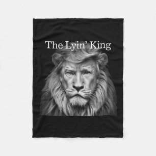 Cobertor De Velo Os Leões do Lyin King Funny Anti-Trump 2025
