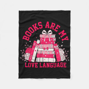 Cobertor De Velo Os Livros São Minha Linguagem do Amor Amante da Le