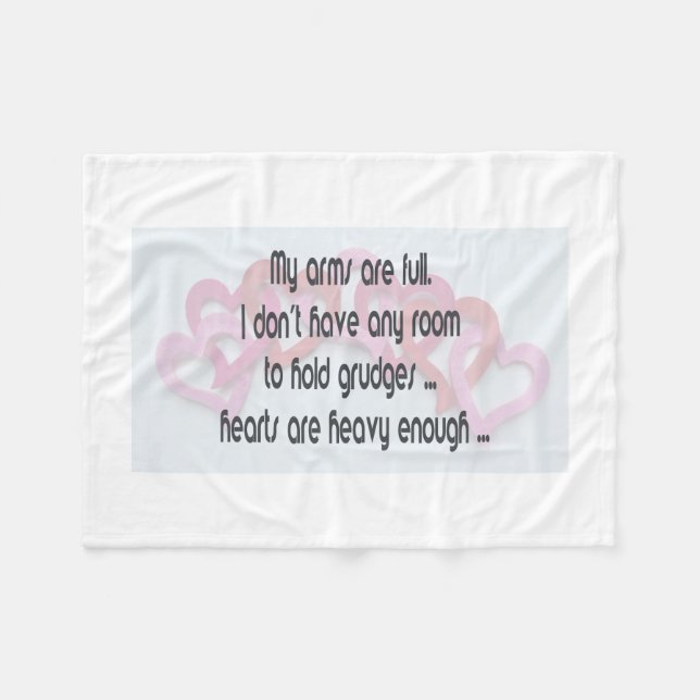 Cobertor De Velo Os Meus Braços São De Cheio (Frente (Horizontal))