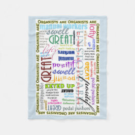 Cobertor De Velo Os organistas são tudo cobertura