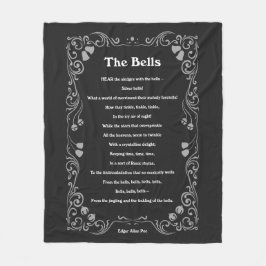 Cobertor De Velo Os sinos de Edgar Allan Poe