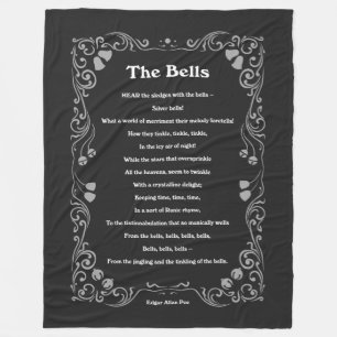 Cobertor De Velo Os sinos de Edgar Allan Poe