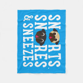 Cobertor De Velo Os Snorts, ressonam & Sneezes cobertura do velo do