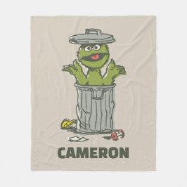 Cobertor De Velo Oscar the Grouch Vintage