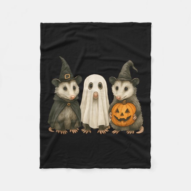 Cobertor De Velo Ossum Halloween Ssum Bruxa Fantasma Abóbora  (Frente)