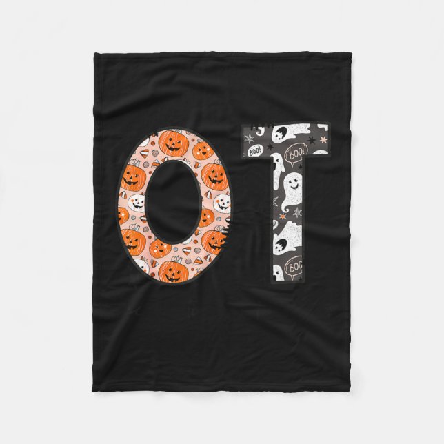 Cobertor De Velo Ot Occupational Therapy Therast Halloween Ota Soky (Frente)