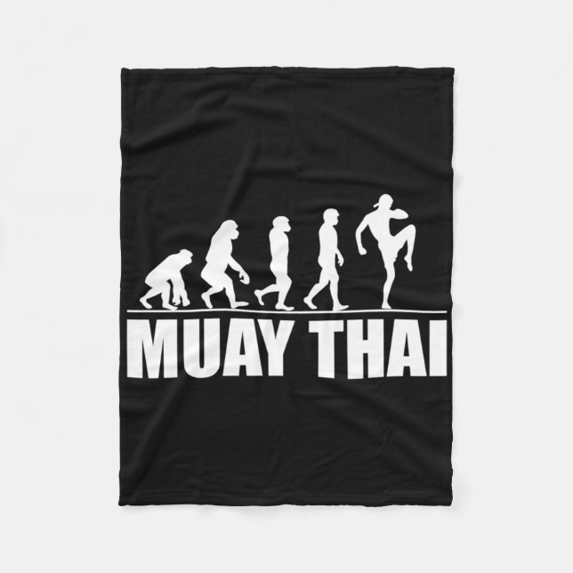 Cobertor De Velo Ótima Evolução do Muay Thai Presente Kickboxing Ar (Frente)