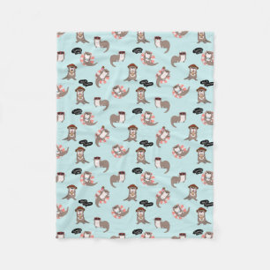 Cobertor De Velo Otter Pups Fleece Blanket