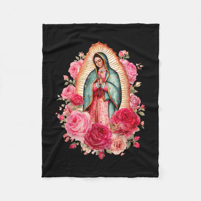 Cobertor De Velo Our Lady Virgen De Guadalupe Saint Virgin Mary Nk  (Frente)