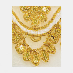 Cobertor De Velo Ouro de faixa amarela de renda. Textura de fundo, 