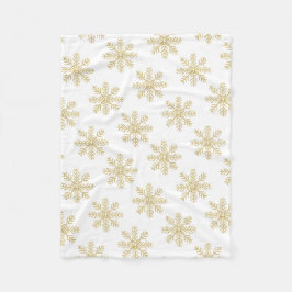Cobertor De Velo Ouro Snowflake