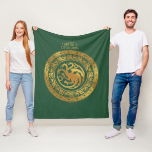 Cobertor De Velo Ouro Targaryen Crest