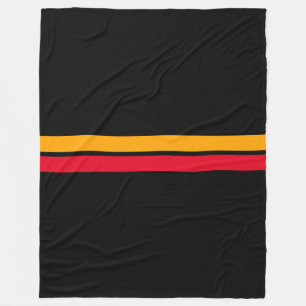 Cobertor De Velo Ouro Vermelho Nítido, Amarelo, Banhas Em Preto