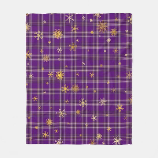 Cobertor De Velo Ouro Winter Tartan (Frente)