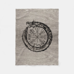 Cobertor De Velo Ouroboros com Vegvisir