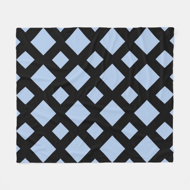 Cobertor De Velo Ouros azuis claros em preto (Frente (Horizontal))