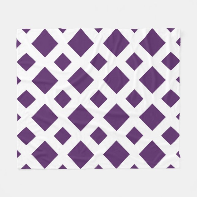 Cobertor De Velo Ouros roxos em branco (Frente (Horizontal))