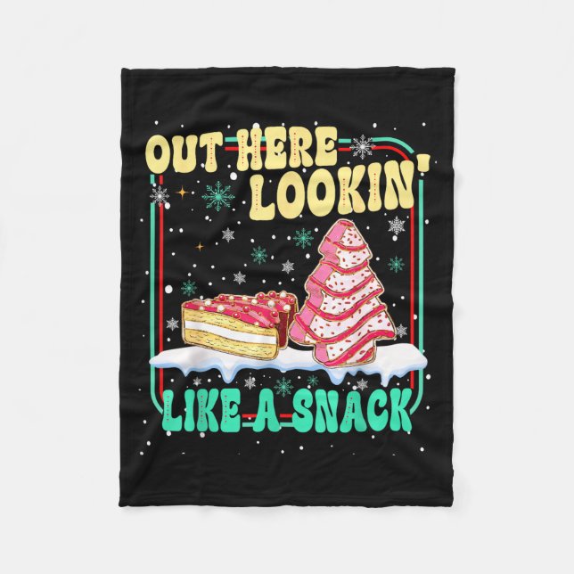 Cobertor De Velo Out Here Lookin' Like A Snack Christmas Cakes Debb (Frente)