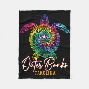 Cobertor De Velo Outer Banks Tie Dye Sea Turtle Carolina Família Va
