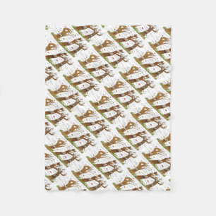 Cobertor De Velo Outono Árvores Fleece Blanket