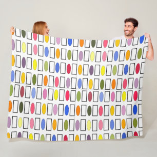 Cobertor De Velo Ovais e Retângulos - Jardim das Flores Pequenas