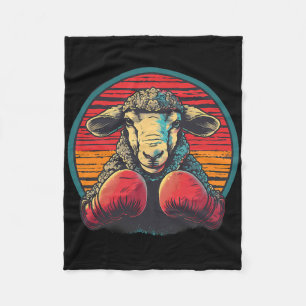 Cobertor De Velo Ovelha de Boxe Luvas de Boxe Lamb Kickboxing Engra