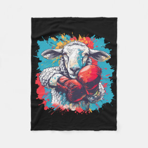 Cobertor De Velo Ovelha de Boxe Luvas de Boxe Lamb Kickboxing Engra