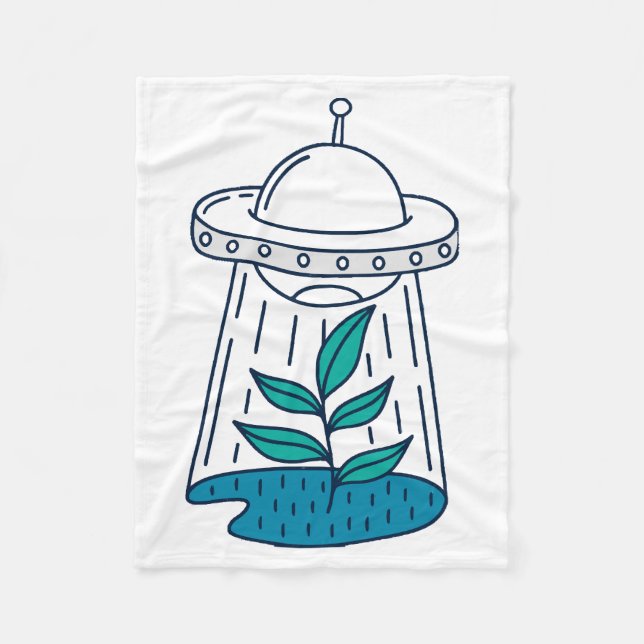 Cobertor De Velo OVNI de aliens (Frente)