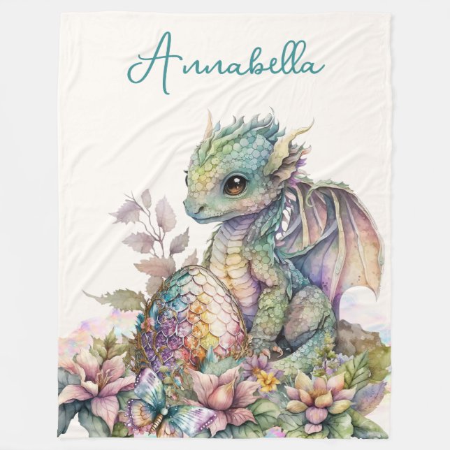 Cobertor De Velo Ovo De Dragão De Bebê (Frente)