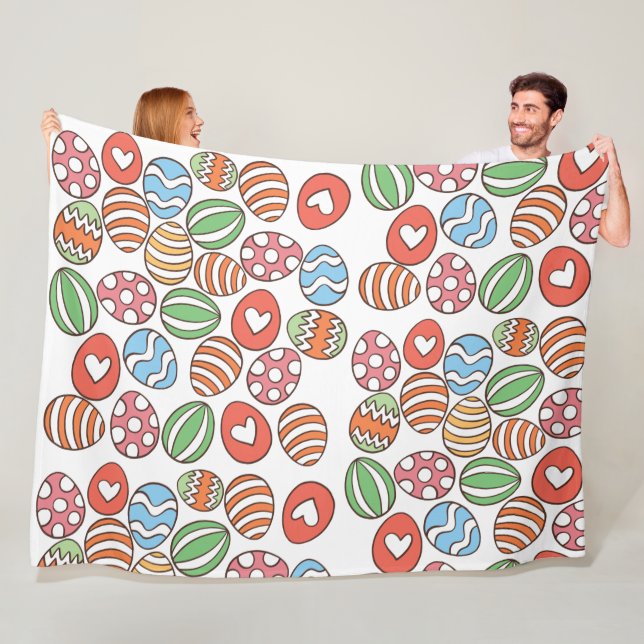 Cobertor De Velo Ovos de Páscoa Coloridos (In Situ)