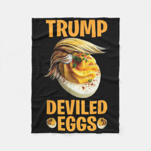 Cobertor De Velo Ovos Recheados de Trump Engraçado Dia de Ação de G