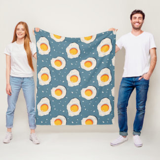Cobertor De Velo Ovos secos em azul