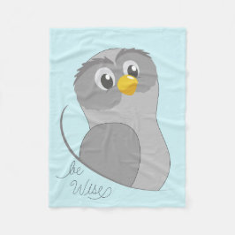 Cobertor De Velo Owl-Be Wise Fleece Blanket