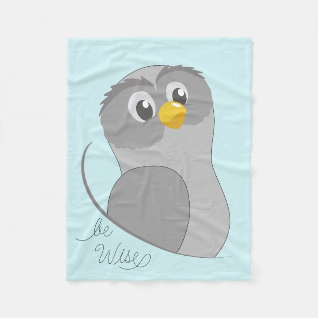 Cobertor De Velo Owl-Be Wise Fleece Blanket (Frente)
