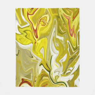 Cobertor De Velo Padrão abstrato amarelo