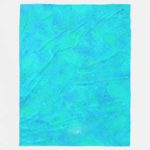 Cobertor De Velo Padrão Abstrato Azul Turquesa