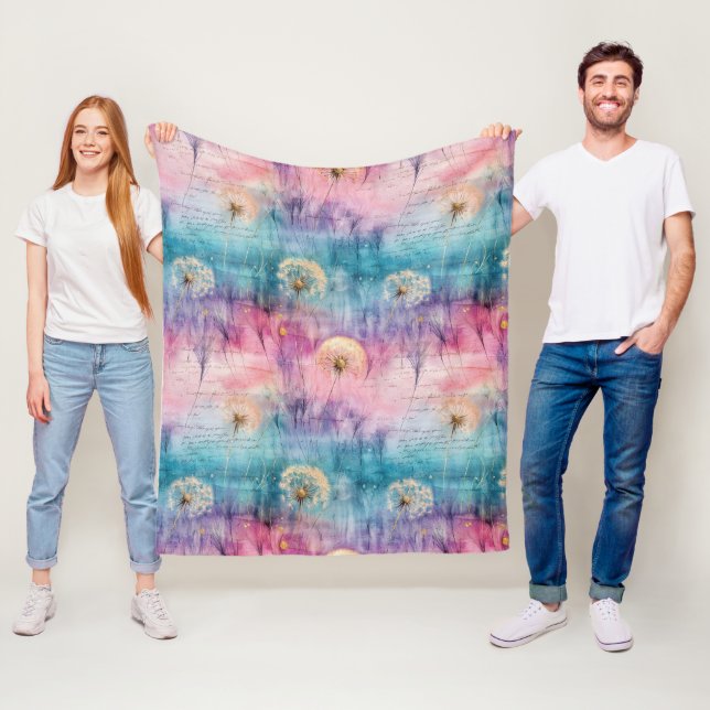 Cobertor De Velo Padrão Abstrato de Dente-de-Leão Vintage (6) (In Situ)