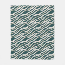 Padrão abstrato Wavy Lines - Sherpa Blanket