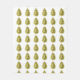 Cobertor De Velo Padrão amarelo