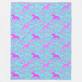 Cobertor De Velo Padrão Animal legal - Silhueta Cavalo 1